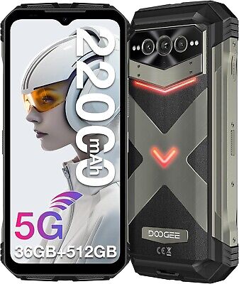 Teléfono móvil 5G - Batería de alto rendimiento de 22000 mAh - 36 GB de RAM + 512 GB de ROM - Tarjeta de memoria ampliable de 2 TB gratuita,